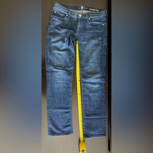 7 for all Mankind, Straight leg, Size 28, Inseam 29”